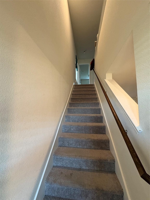 view of stairway