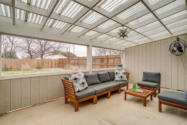 sunroom / solarium with a wealth of natural light