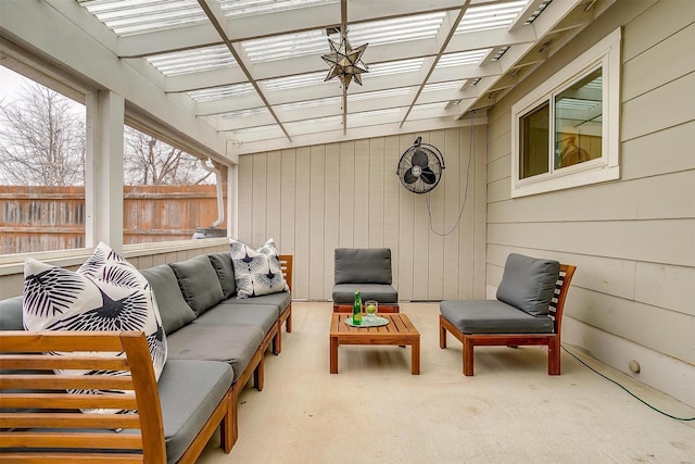 view of sunroom / solarium