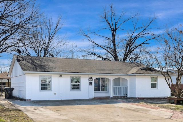 view of ranch-style home