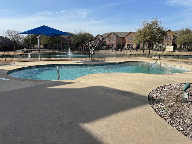 5320 Locust Dr, Mckinney, TX 75070 - community pool featuring fence, a patio, and a residential view
