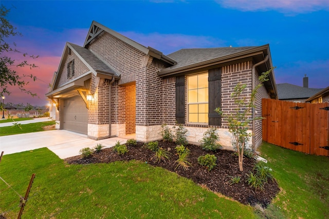 14317 Nebula Dr, Haslet, TX 76052 - craftsman-style home with an attached garage, brick siding, and driveway