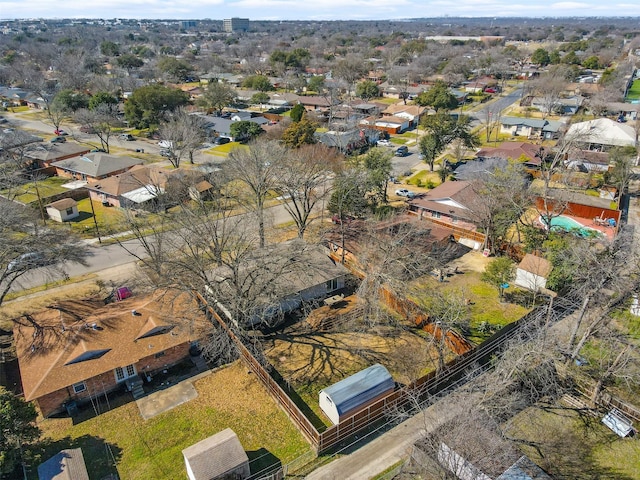 birds eye view of property featuring a residential view