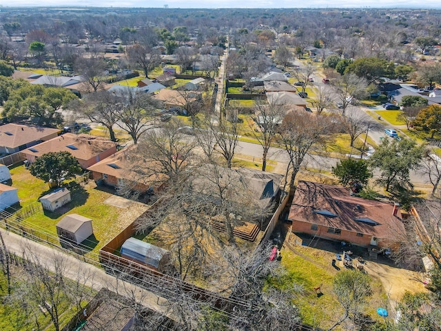 bird's eye view featuring a residential view