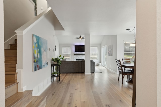 interior space featuring light hardwood / wood-style flooring