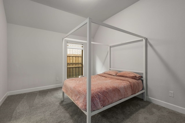 5716 Turner May Dr, Fort Worth, TX 76126 - bedroom featuring carpet flooring, baseboards, and vaulted ceiling