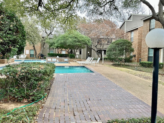 pool featuring a patio