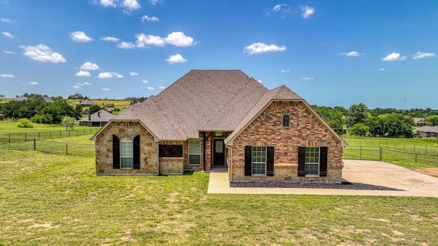 157 Churchill Cir, Weatherford, TX 76085 - view of front facade with stone siding, brick siding, and a shingled roof