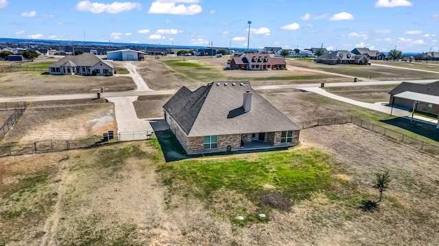 bird's eye view featuring a residential view