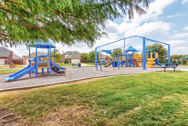 2745 Sunlight Dr, Little Elm, TX 75068 - view of playground with a yard
