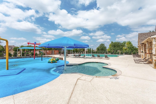 2745 Sunlight Dr, Little Elm, TX 75068 - view of swimming pool featuring a patio area