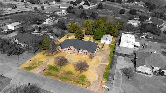 birds eye view of property featuring a residential view