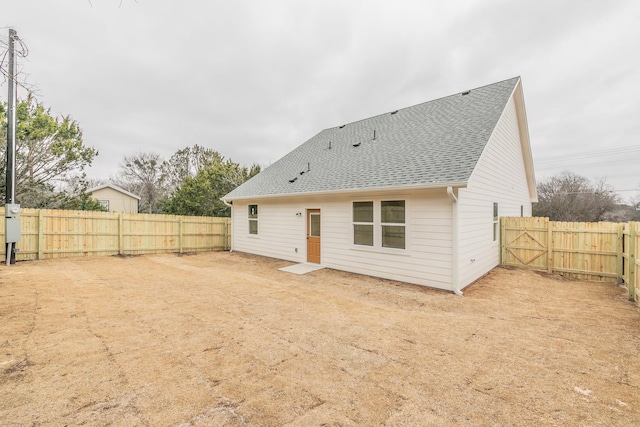 view of back of property