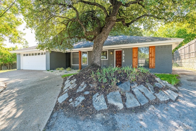 ranch-style house with a garage