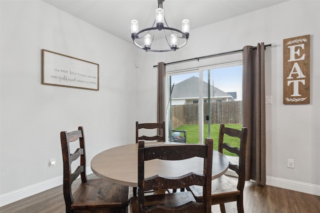 view of dining space