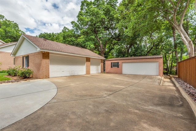 exterior space with fence