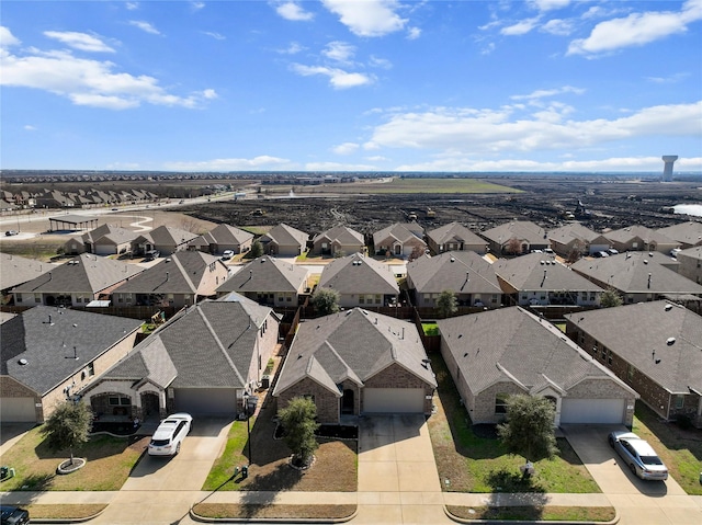 bird's eye view featuring a residential view