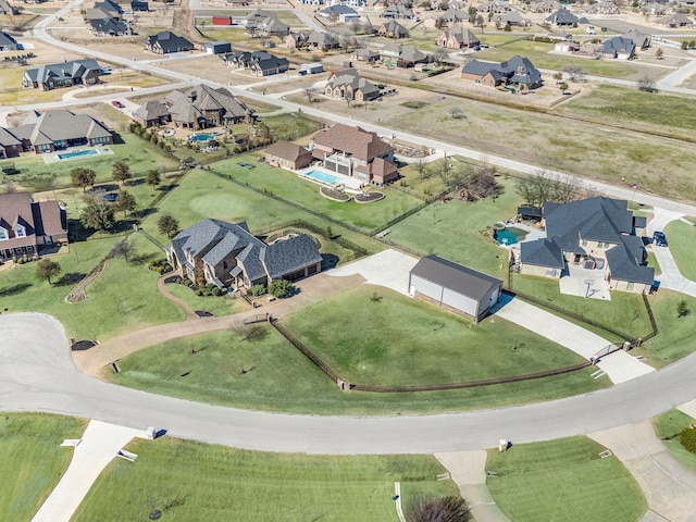 drone / aerial view featuring a residential view