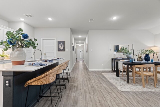 3002 Northshore Dr, Celina, TX 75009 - dining area featuring light wood-style floors and recessed lighting