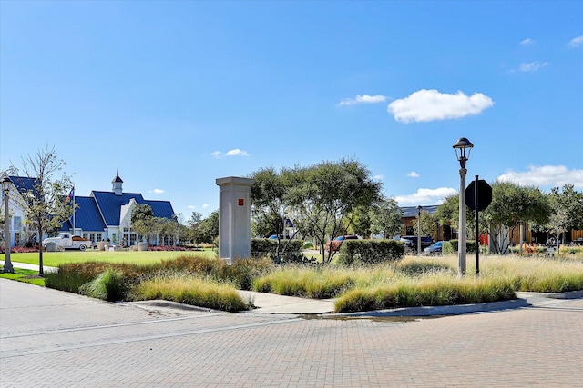 2217 Lazy Dog Ln, Northlake, TX 76247 - view of decorative street with curbs and street lights