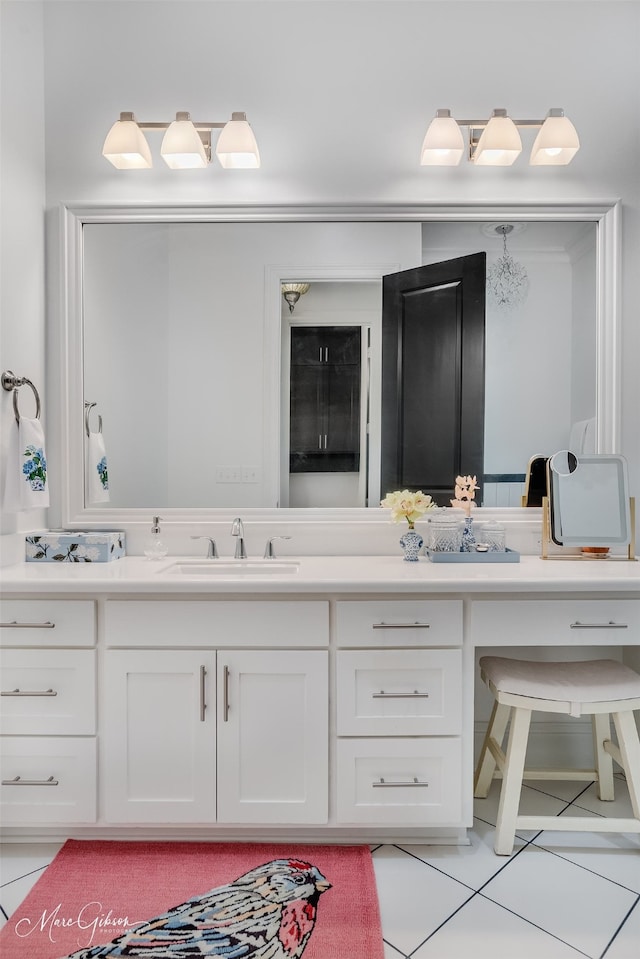 bathroom featuring vanity