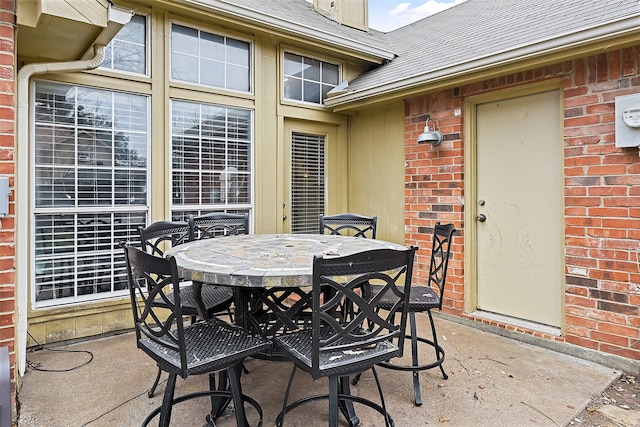 view of patio / terrace featuring outdoor dining area