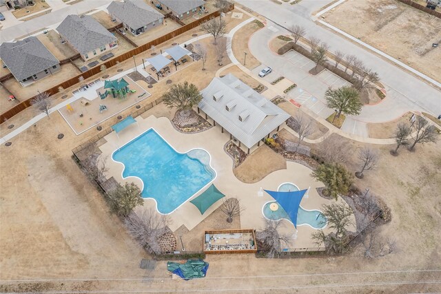 537 Running Water Trl, Fort Worth, TX 76131 - drone / aerial view of a pool