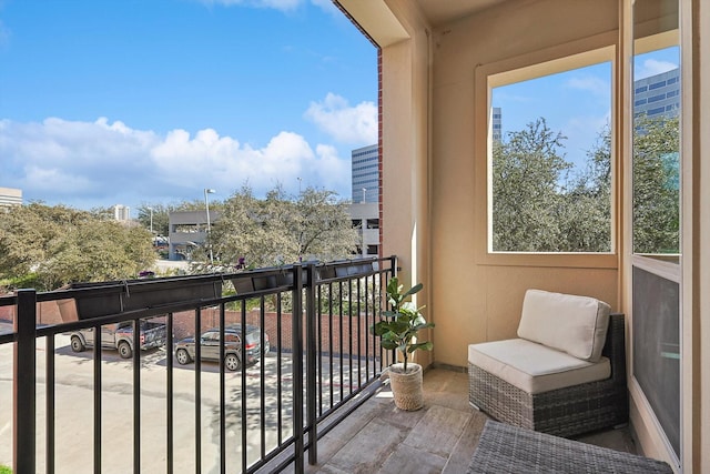 view of balcony