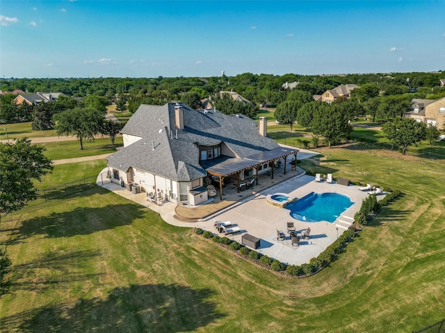 birds eye view of property