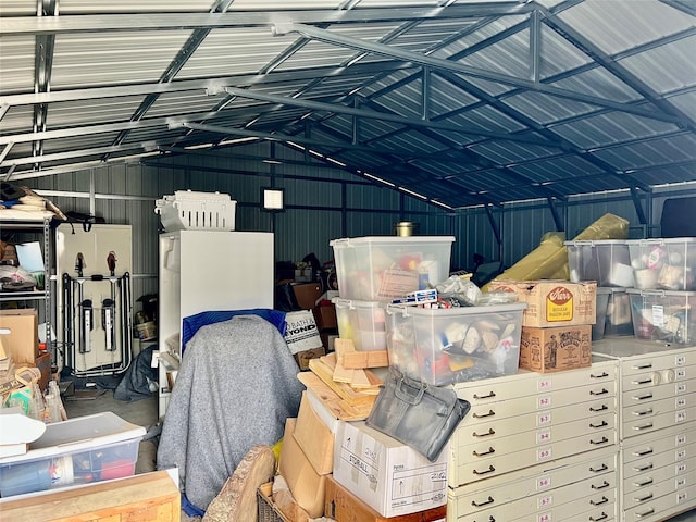 storage room featuring a garage