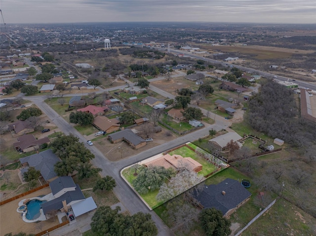 bird's eye view featuring a residential view