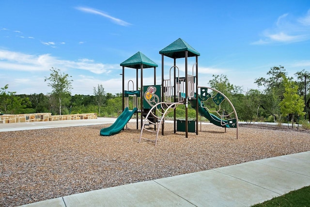 view of community jungle gym