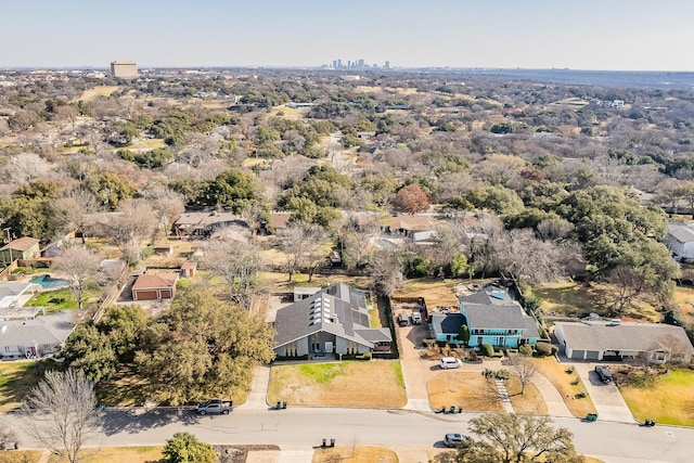aerial view of residential area