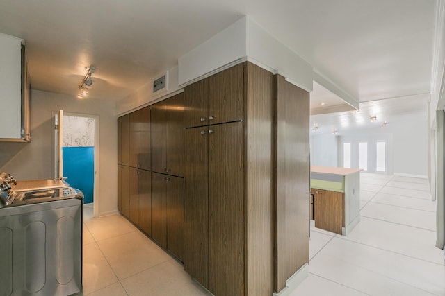 kitchen featuring light tile patterned floors