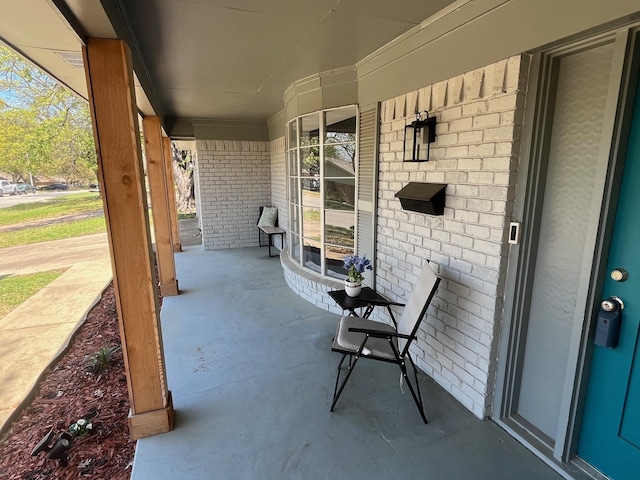 view of patio / terrace with a porch