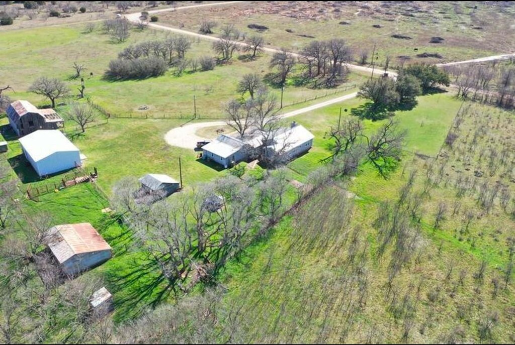 1218 County Road 339, Ranger, TX 76470 - birds eye view of property with a rural view