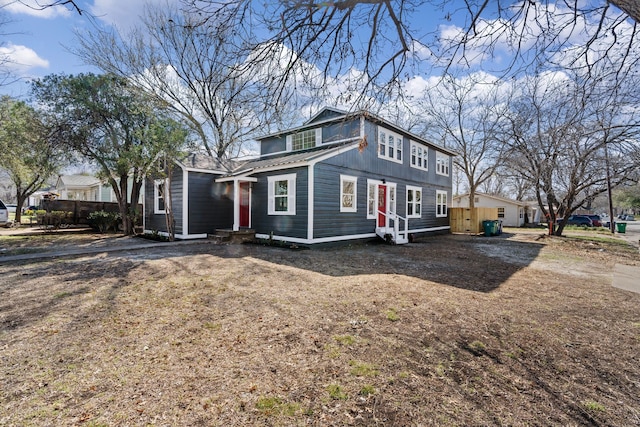 view of front of property with entry steps