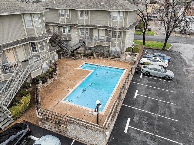 view of pool with a patio area