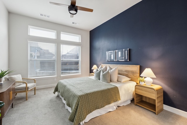 2417 Robin Way, Northlake, TX 76247 - carpeted bedroom featuring baseboards and a ceiling fan