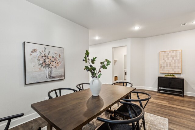 2417 Robin Way, Northlake, TX 76247 - dining room featuring baseboards, recessed lighting, and wood finished floors