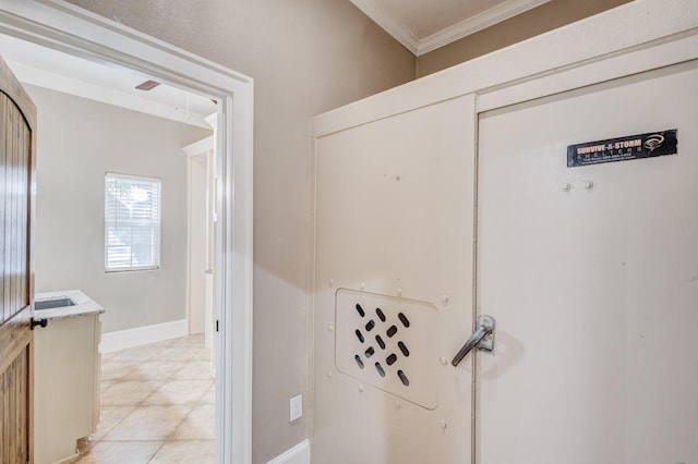 7101 Bridges Ave, Richland Hills, TX 76118 - interior space with crown molding and baseboards