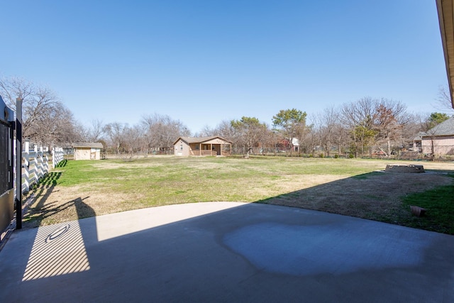 7101 Bridges Ave, Richland Hills, TX 76118 - view of yard with a patio area and fence
