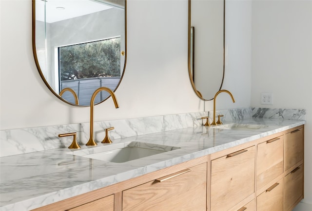 16912 Park Hill Dr, Dallas, TX 75248 - bathroom with a sink and double vanity