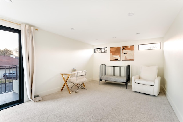 16912 Park Hill Dr, Dallas, TX 75248 - sitting room with carpet floors and baseboards