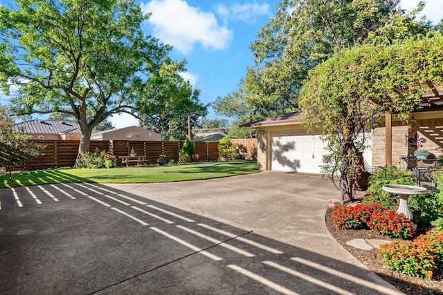 exterior space with fence