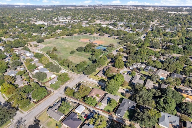 aerial view featuring a residential view