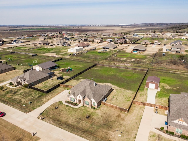 drone / aerial view featuring a residential view