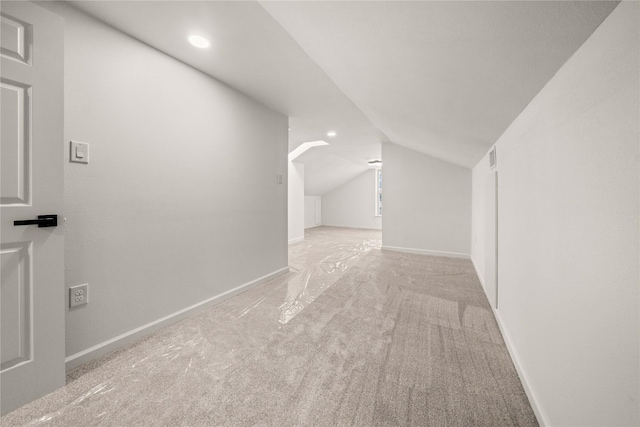 3829 Cloverdale Dr, Tyler, TX 75701 - additional living space featuring lofted ceiling, carpet flooring, recessed lighting, and baseboards