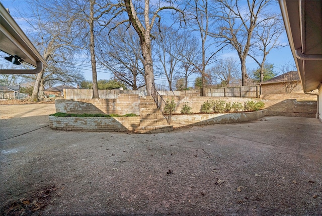 3829 Cloverdale Dr, Tyler, TX 75701 - view of yard with a patio, fence, and stairs