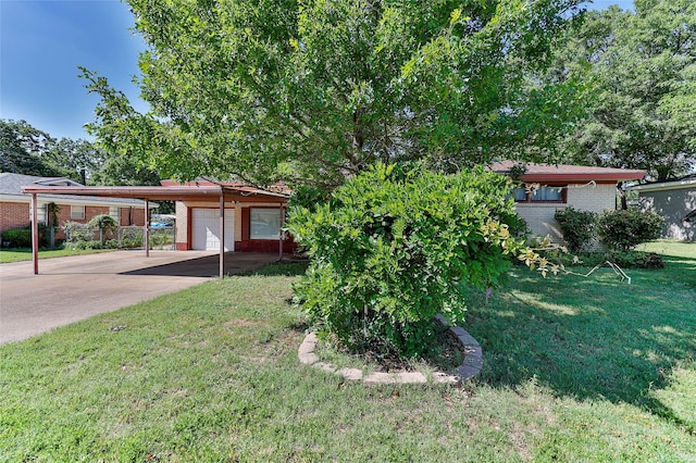 205 Bedford Ct E, Bedford, TX 76022 - view of front facade with brick siding, driveway, and a front yard